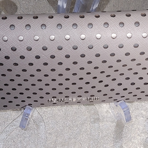 Michael Kors Gray Perforated Wallet - Picture 6 of 8